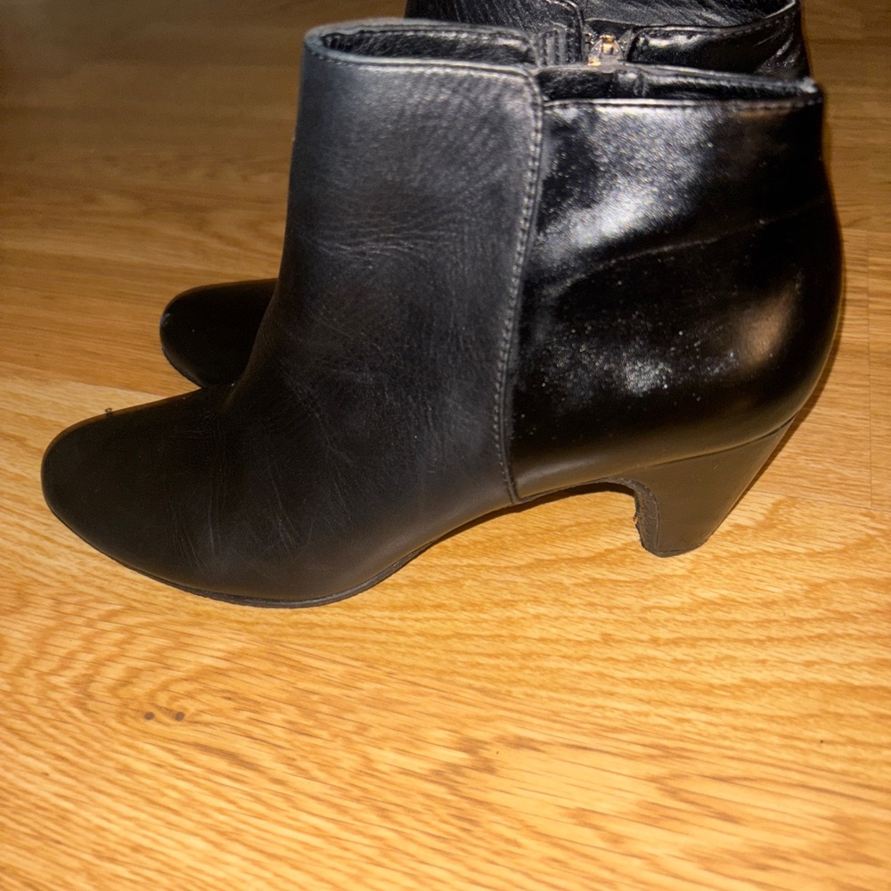 Sam Edelman Black Leather Ankle Boots